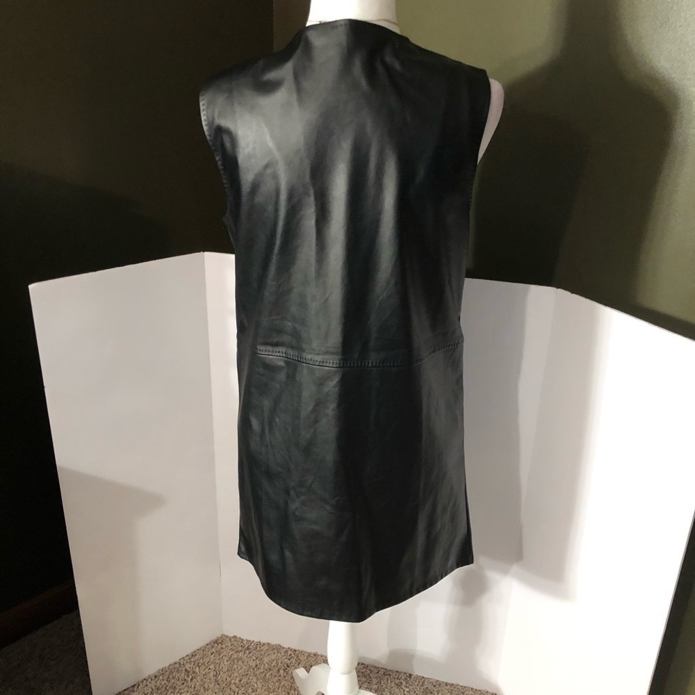 Max Studio Black Zip Up Sleeveless Dress Sz Small - Picture 4 of 8